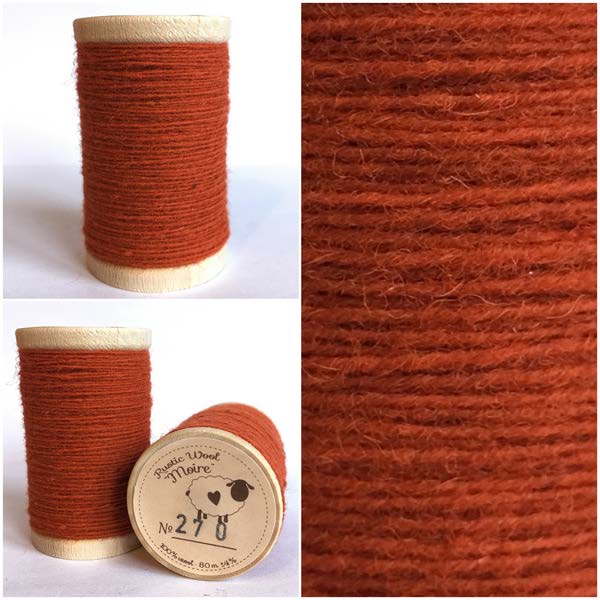 Rustic Pure Wool Thread - Tomato (270)