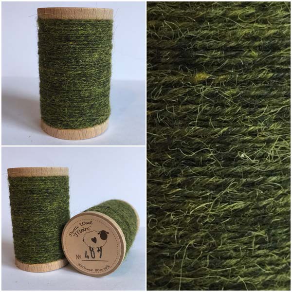Rustic Pure Wool Thread - Spinach (407)