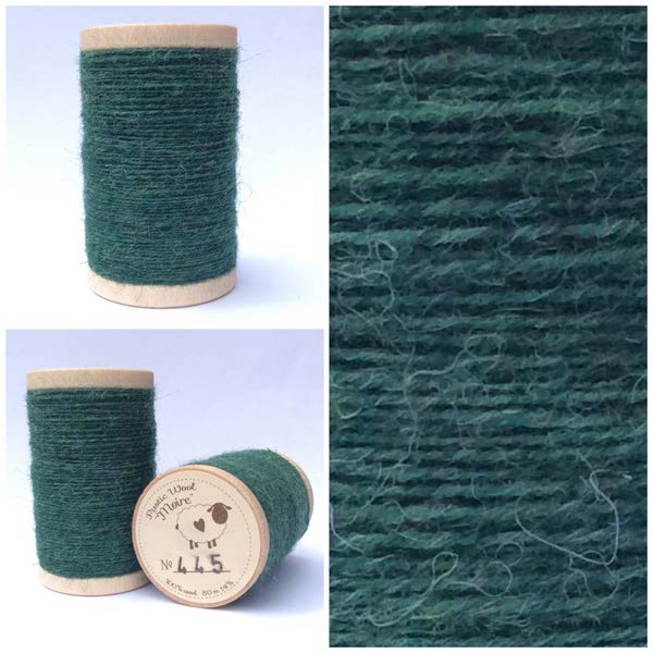Rustic Pure Wool Thread - Green Teal (445)