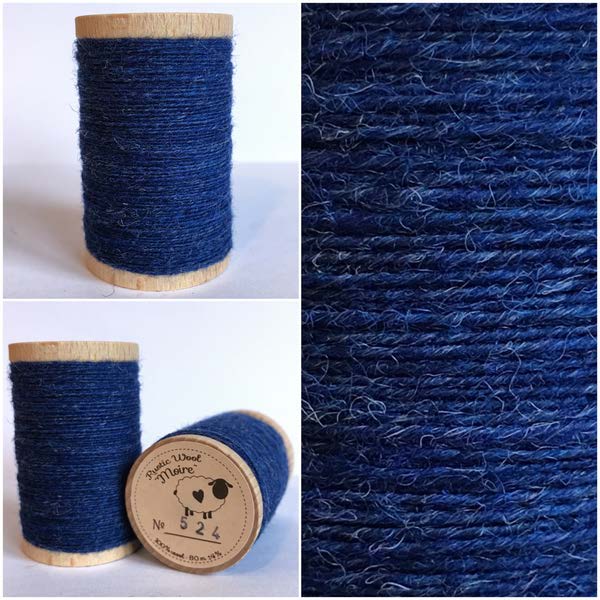 Rustic Pure Wool Thread - Royal Blue (524)