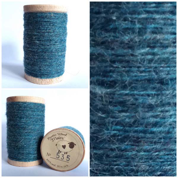 Rustic Pure Wool Thread - Deep Ocean (535)
