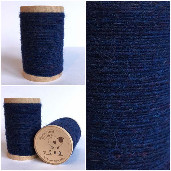 Rustic Pure Wool Thread - Navy (589)