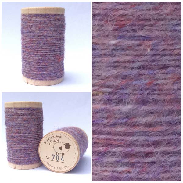 Rustic Pure Wool Thread - Heathered Pink Purple (704)