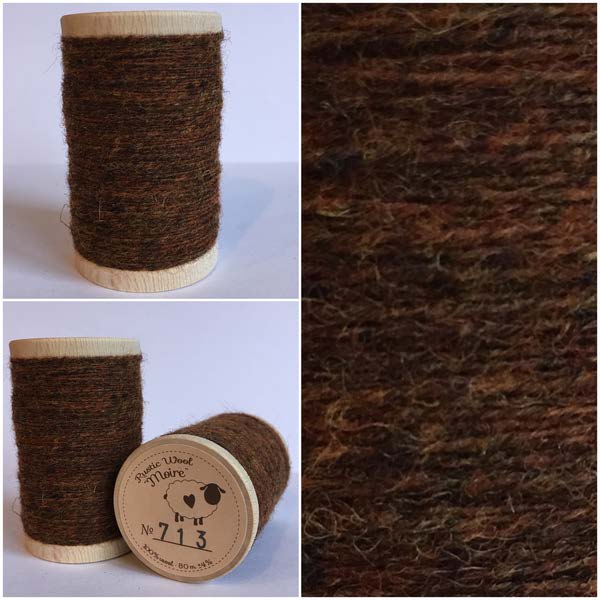 Rustic Pure Wool Thread - Brown (713)