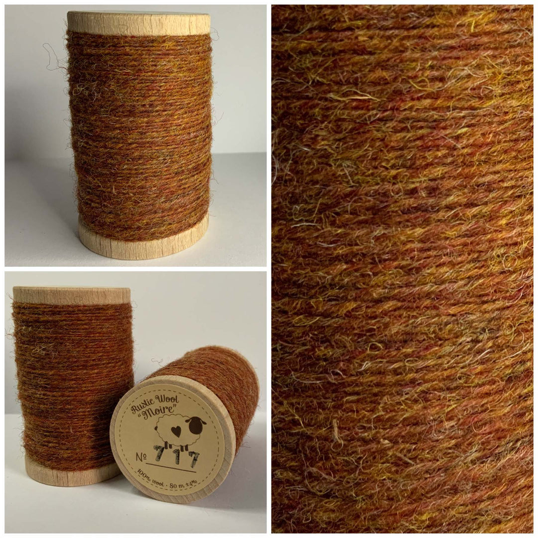 Rustic Pure Wool Thread - Rustic Orange (717)