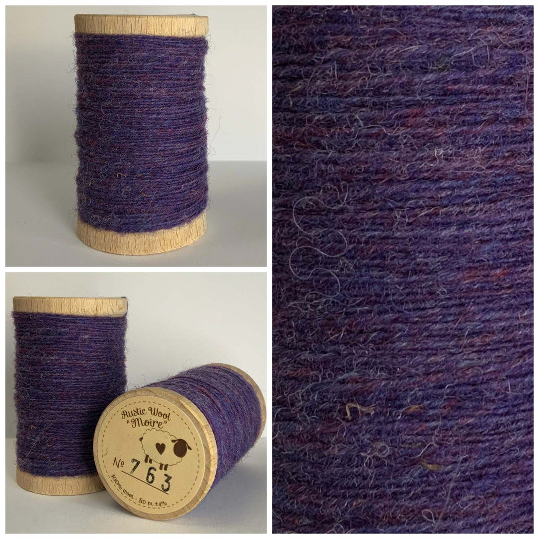 Rustic Pure Wool Thread - Royal Purple (763)