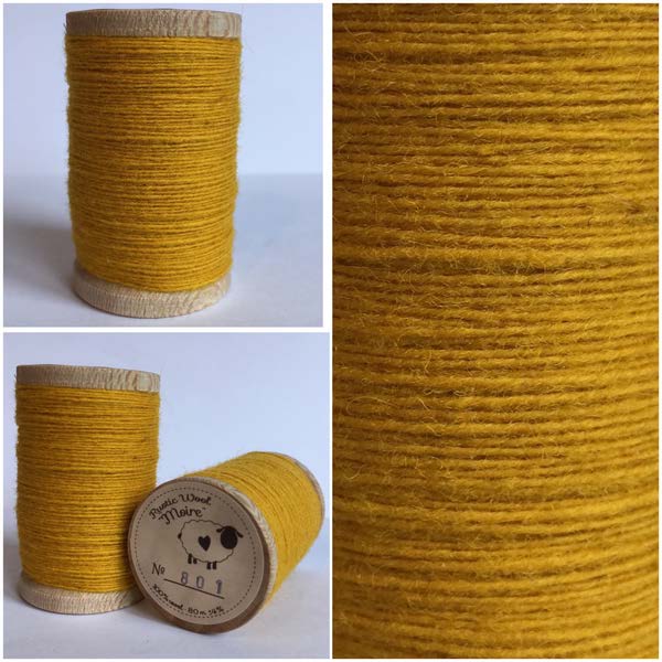 Rustic Pure Wool Thread - Marigold (801)