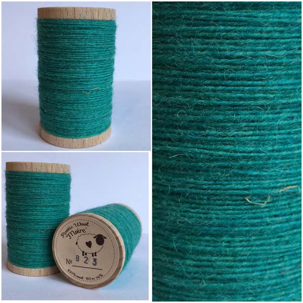 Rustic Pure Wool Thread - Turquoise (823)