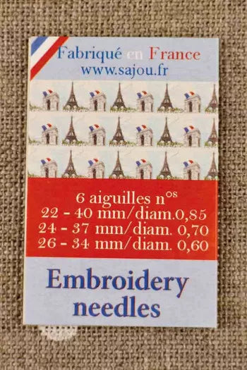 Embroidery Needles - Assorted Sizes