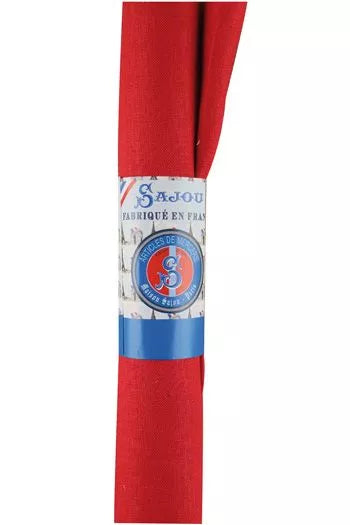 French Embroidery Linen - Red