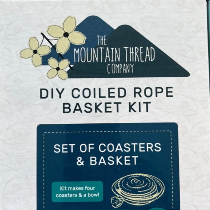 Roped Coil Basket DIY Kit - Coasters and Basket Set