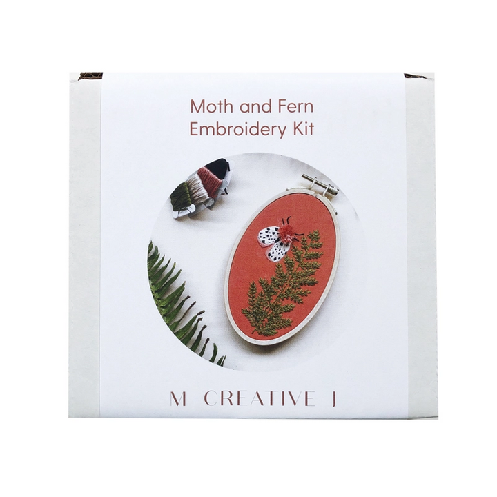 Moth & Fern Embroidery Kit