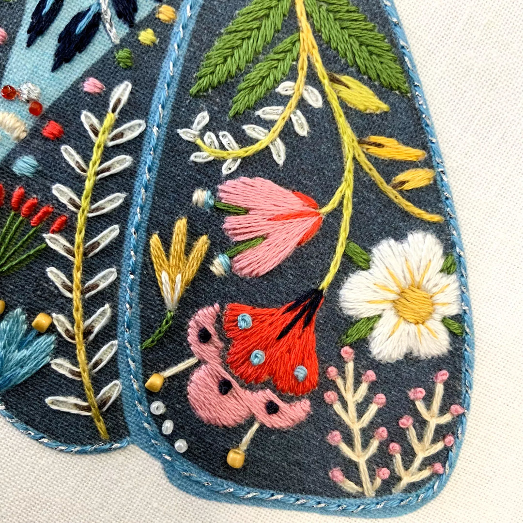 Pollen Embroidery Kit by Ally Gore - Moth