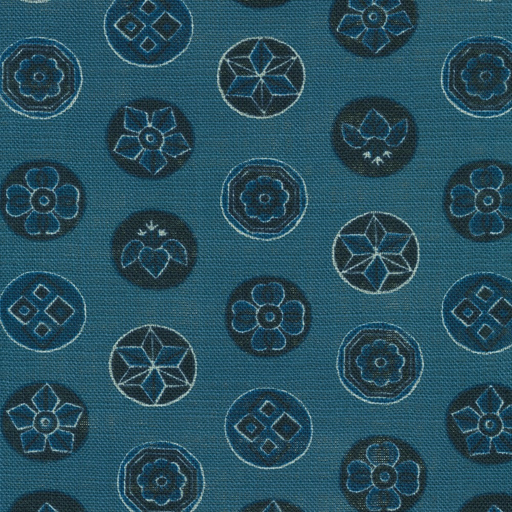 Nara Homespun :: Navy Crests (NHSD12)