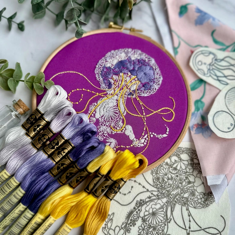 Jellyfish Embroidery Kit