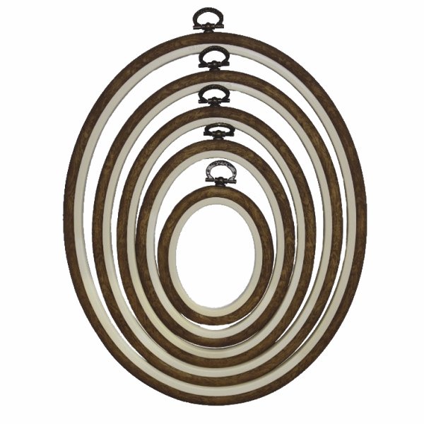 Faux Wood Embroidery Hoop - 6.5 Oval – Snuggly Monkey