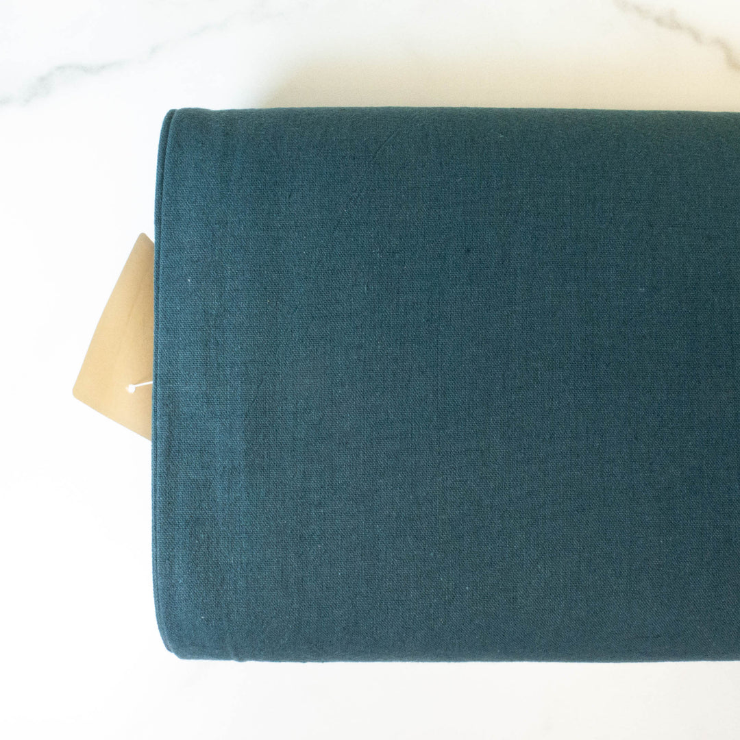 Cosmo Cotton Linen Blend Canvas - Very Dark Teal