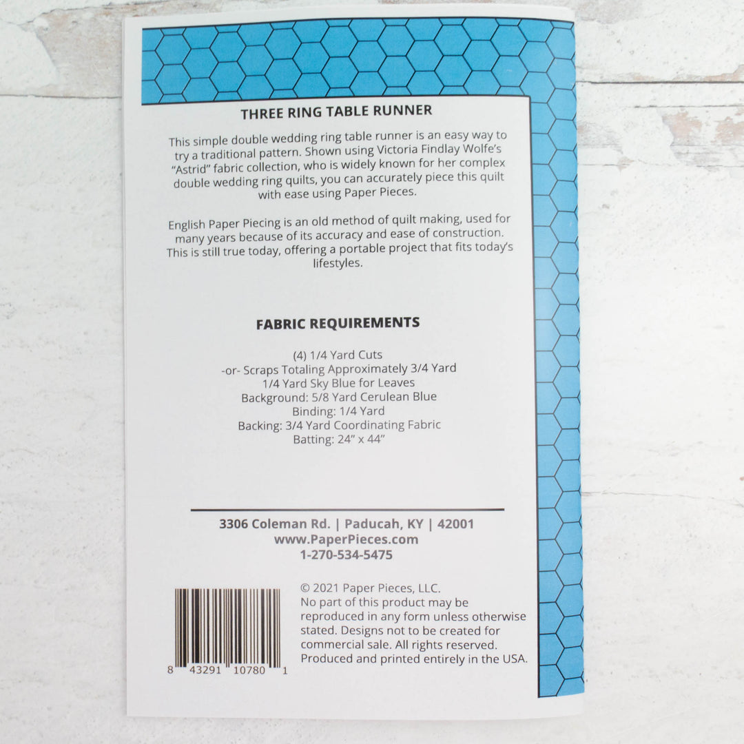 EPP Three Ring Table Runner (Pattern & Pieces)