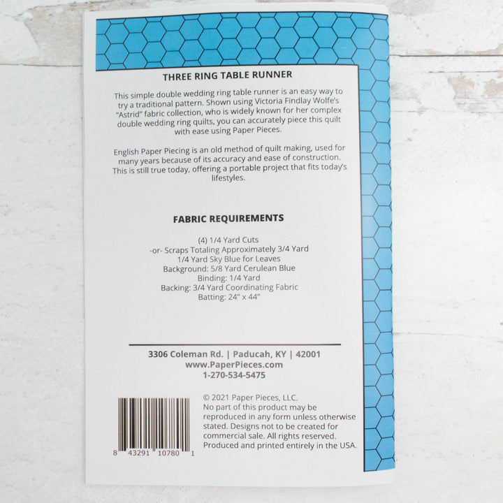 EPP Three Ring Table Runner (Pattern & Pieces)