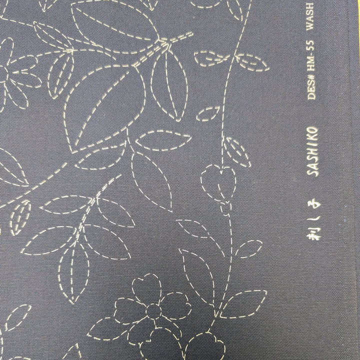 Large Sashiko Panel - Flower Bouquet