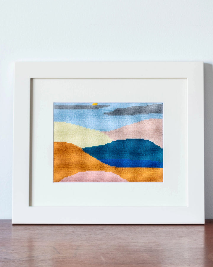 Peaceful Mountains Beginner Needlepoint Kit