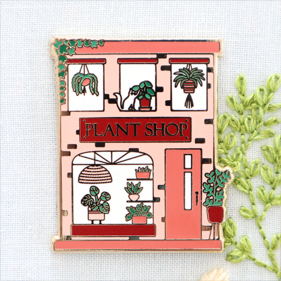 Plant Shop Enamel Needle Minder