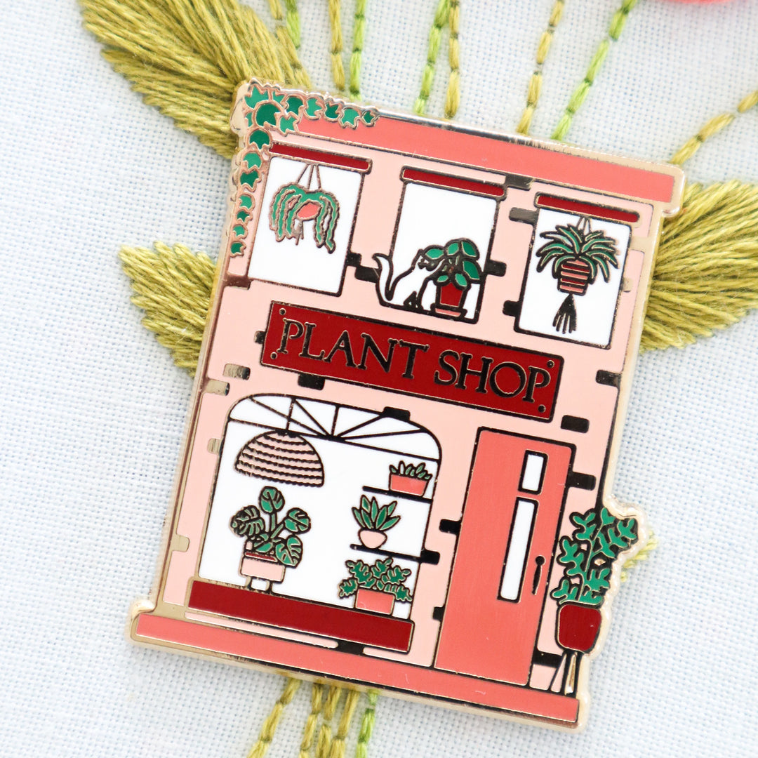 Plant Shop Enamel Needle Minder