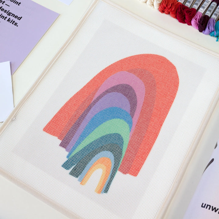 From the Other Side Rainbow Needlepoint Kit