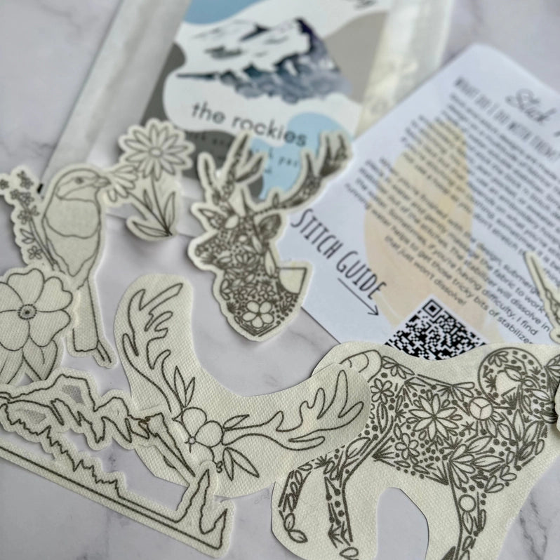 The Rockies Stick & Stitch Embroidery Patterns Set