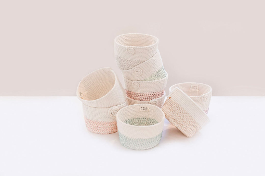 Roped Coil Basket DIY Kit - Round Organizer Bowl