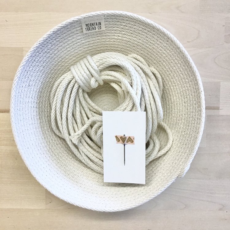 Roped Coil Basket DIY Kit - Round Organizer Bowl