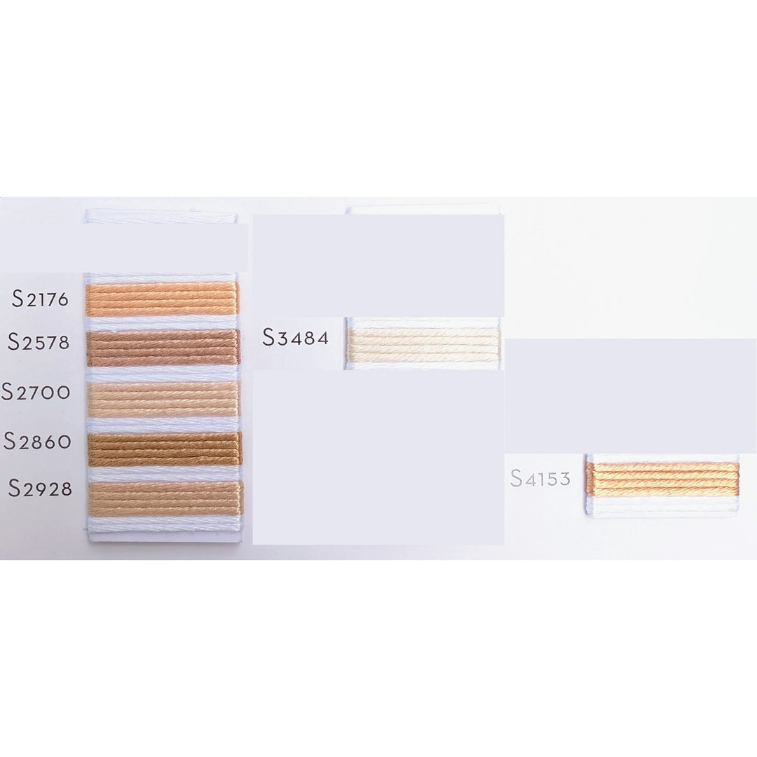 Soie d'Alger Silk Embroidery Thread - Skin Tones