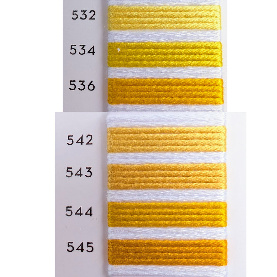 Soie d'Alger Silk Embroidery Thread - Yellows