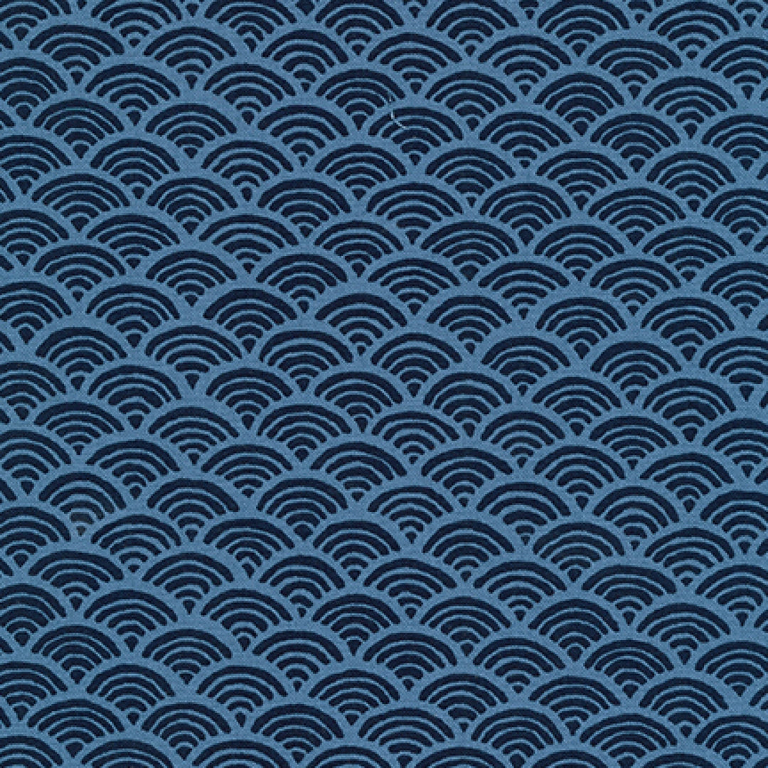 Sevenberry Kasuri : Waves on Indigo (SB20D14)