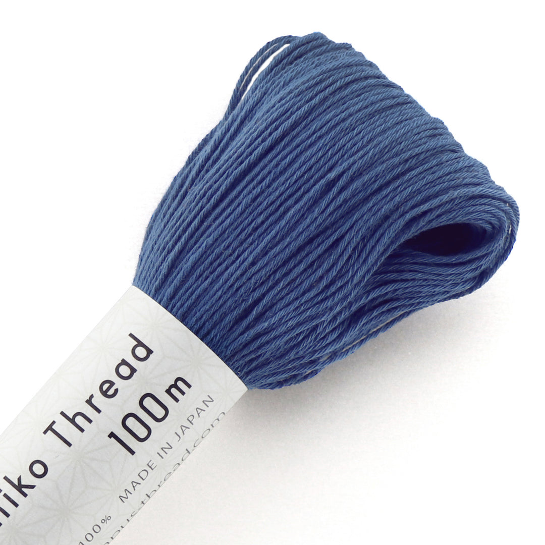 100m Skein Olympus Sashiko Thread - Cobalt Blue (#109)