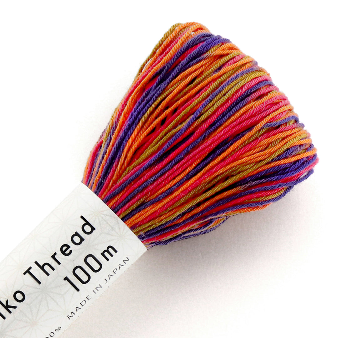 100m Skein Olympus Sashiko Thread - Fiery Sky (#174)