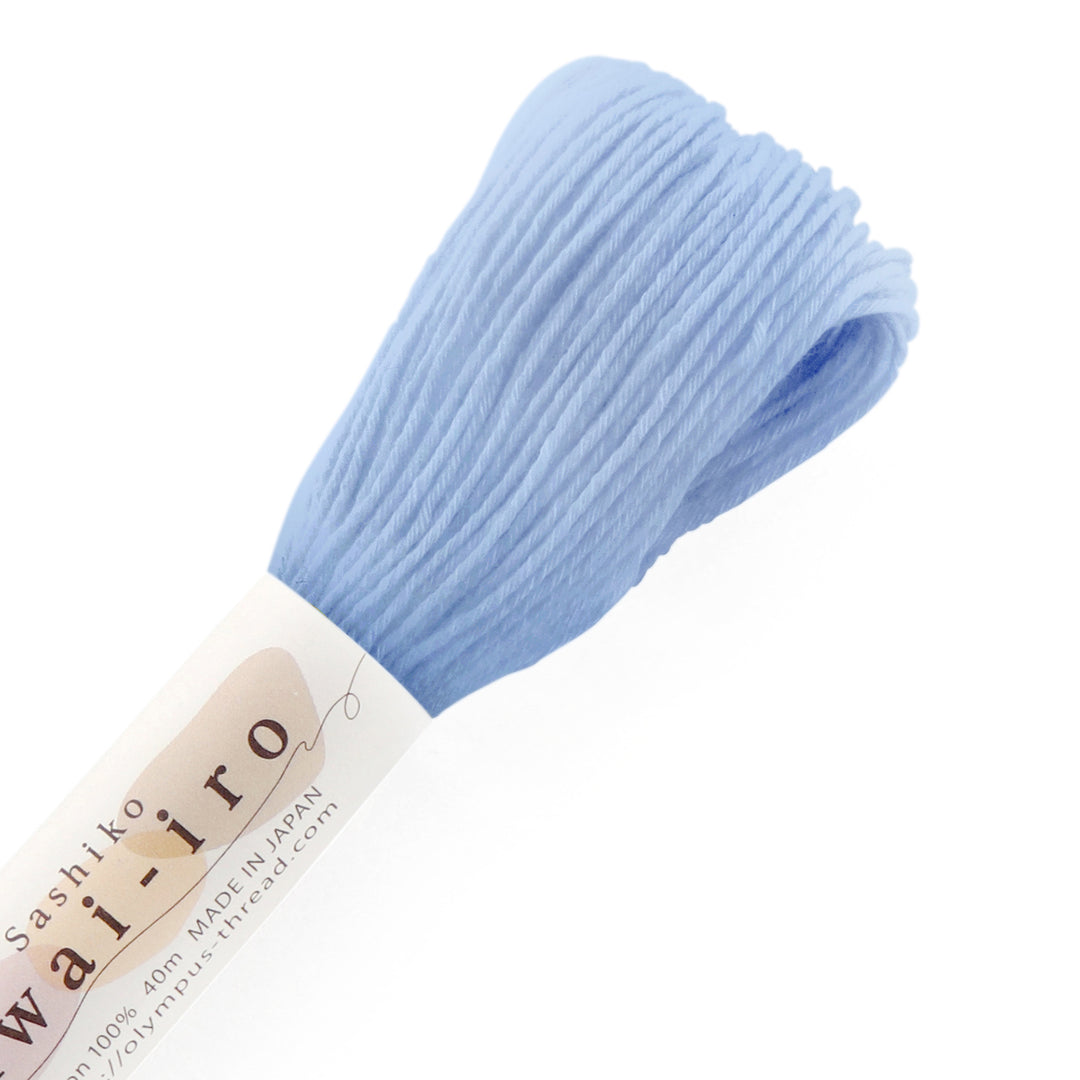 40m Awai-Iro Sashiko Thread - Sky Blue (#A14)