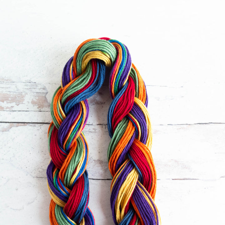 Multi-Color Sashiko Thread Braids - Rainbow