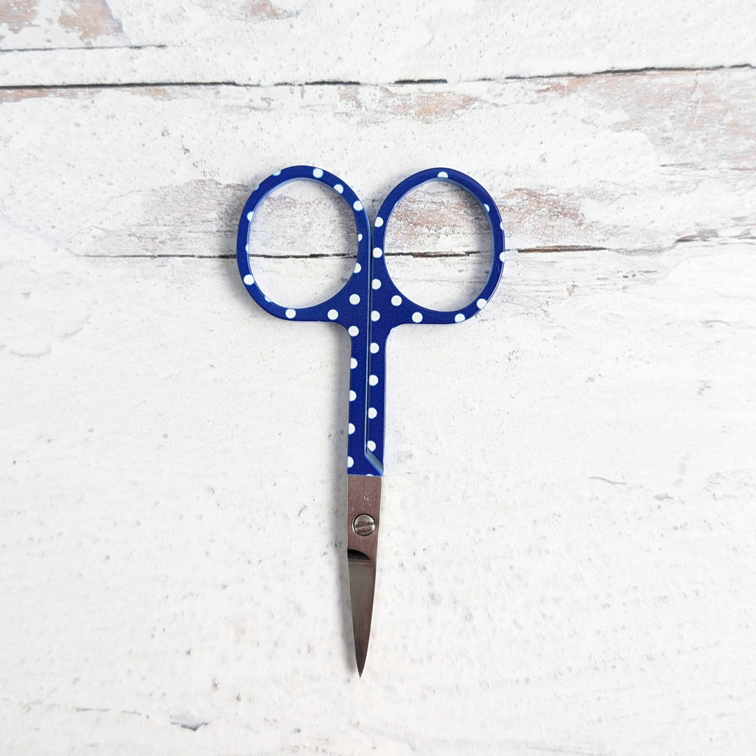 Blue Polka Dot Embroidery Scissors
