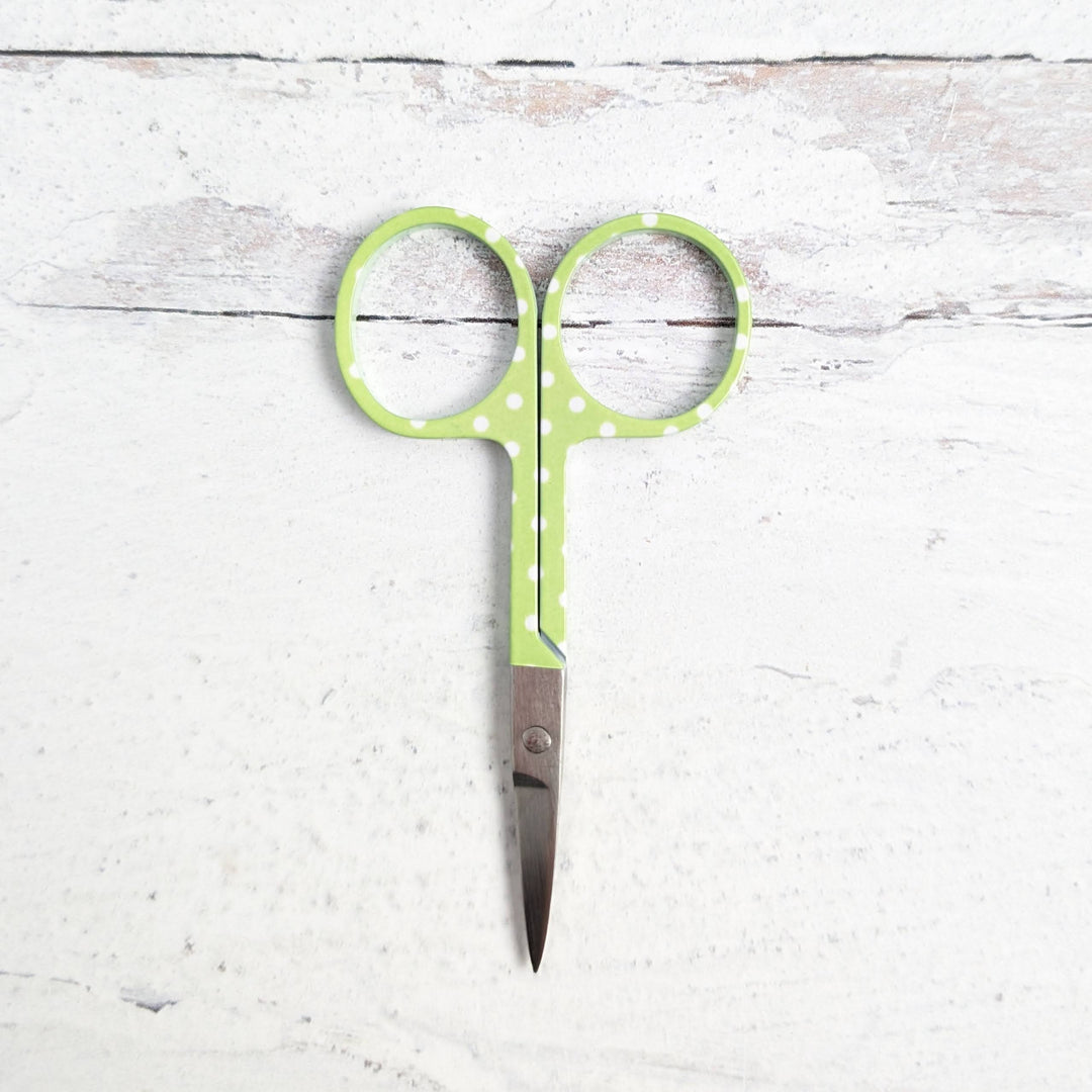 Green Polka Dot Embroidery Scissors