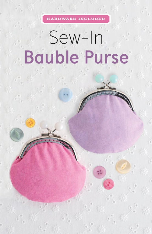 Sew-In Bauble Purse Pattern & Hardware