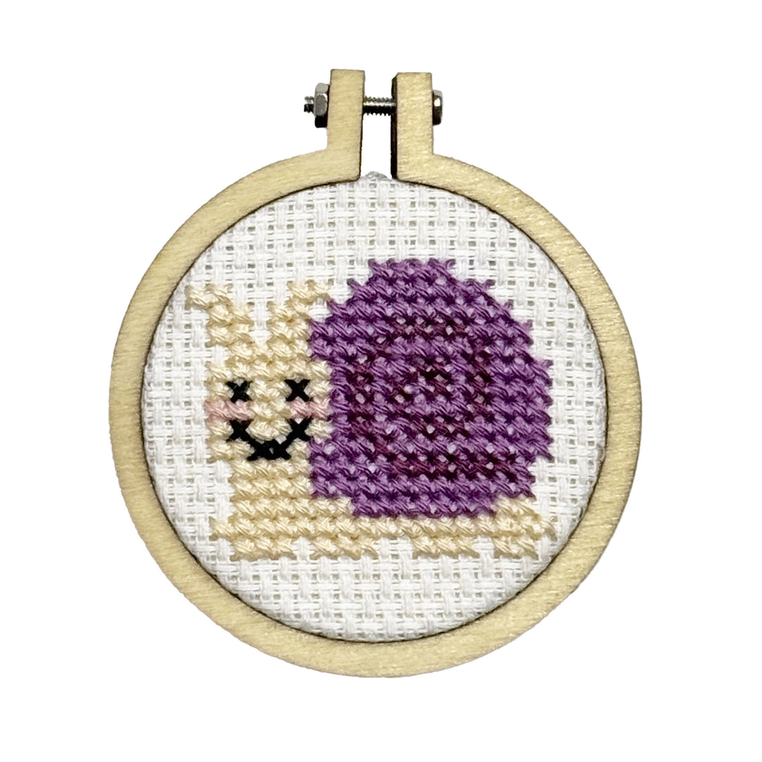 Mini Matchbox Cross Stitch Kit - Let's Shellebrate