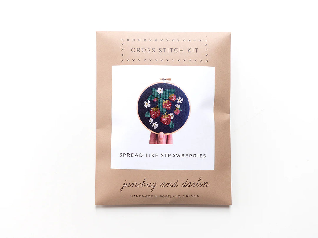 Spread Like Strawberries Cross Stitch Kit