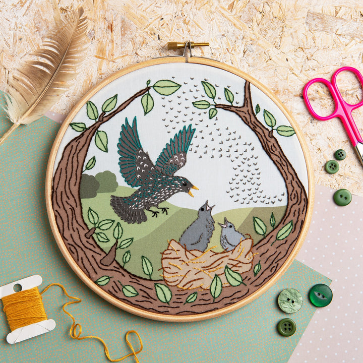 Starling Song Embroidery Kit