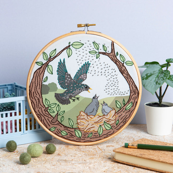 Starling Song Embroidery Kit
