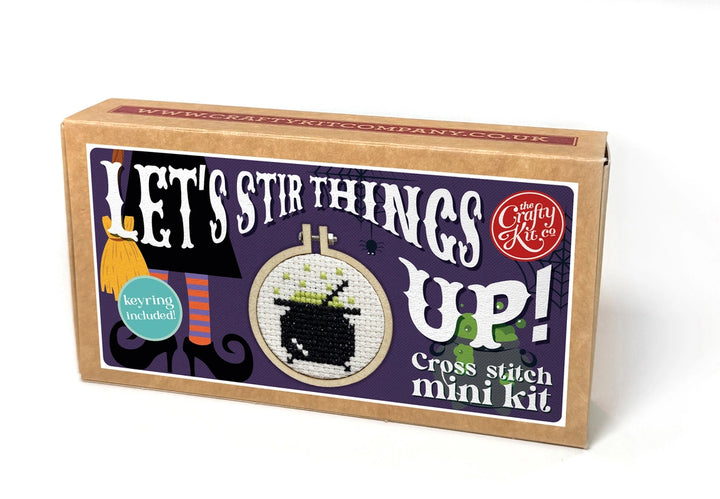 Mini Matchbox Cross Stitch Kit - Let's Stir Things Up!