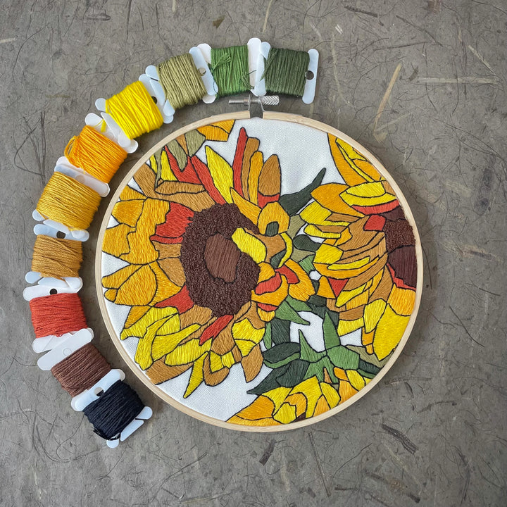 Sunflower Hand Embroidery Kit