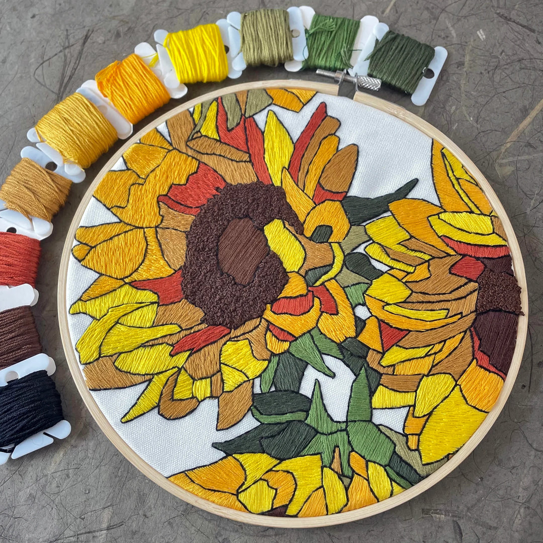 Sunflower Hand Embroidery Kit