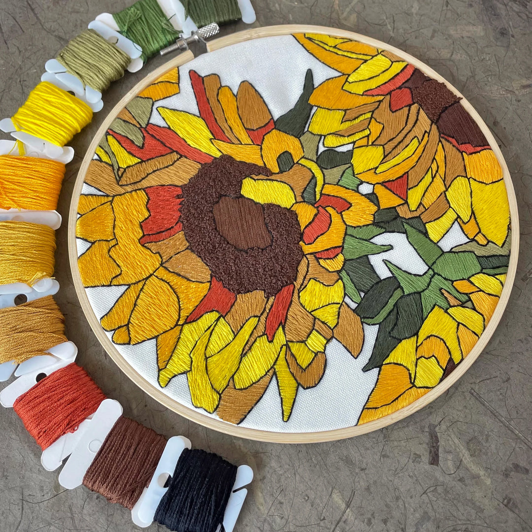Sunflower Hand Embroidery Kit