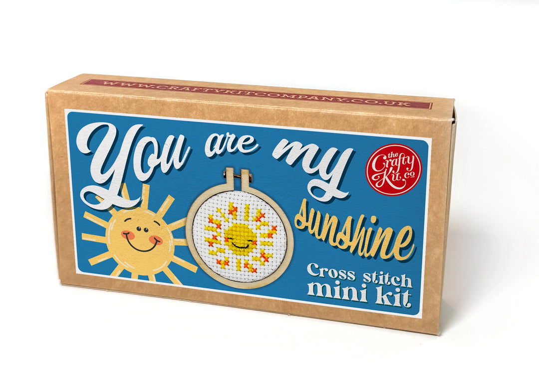 Mini Matchbox Cross Stitch Kit - You Are My Sunshine